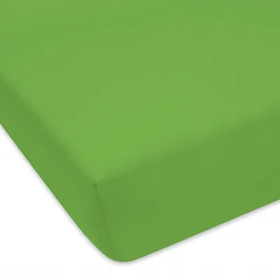 Produktbild von Designpremium Jersey Kinderbettlaken Grün Baumwolle 60x120 cm