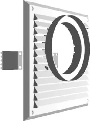 Obrázok produktu pre Kratka Do Pochłaniacza 215*215Mm Fi120Mm Biała