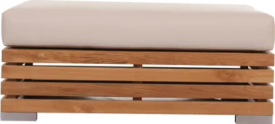 Produktbild von Teako Design Loungesofa Ottomane Picardie Teakholz Massiv 90x90cm