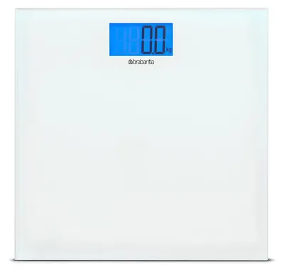 Zdjęcie produktu dla Brabantia 8710755483127, Elektroniczna waga osobista, 180 kg, 100 g, Biały, kg, lb, ST, Prostokąt