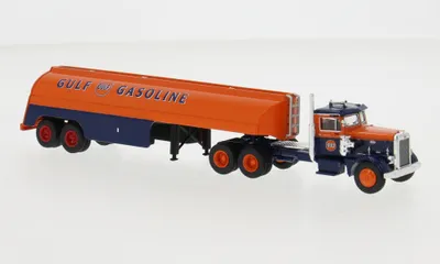 Produktbild von Brekina 85763, Peterbilt 281 Tank-SZ, 1955, Gulf 1:87 (H0)