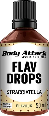 Produktbild von Body Attack Flav Drops - 50 ml Straciatella