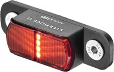 Obrázek produktu pro Zadní světlo Litemove TS-RR pro elektrokolo pro nosič zavazadel s roztečí otvorů 50 mm