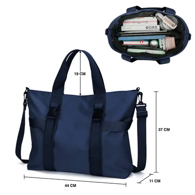 Produktbild von Eleganci Damen Shopper Tasche – Große Schultertasche für Arbeit, Einkauf und Alltag, Marineblau