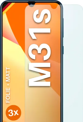 Produktbild von moex® 3x Schutzfolie kompatibel mit Samsung Galaxy M31s - Displayschutzfolie Anti Reflex Folie, Matt