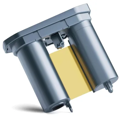 Image de Ruban thermique transfert de couleur or - Grande largeur - Pour imprimante d'étiquettes - Rouleau jusqu'à 24 m - Usage professionnel