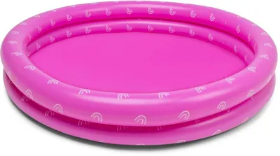 Zdjęcie produktu dla Swim Essentials Basen 100 cm Różowy Tęcza 100 x 15 cm | Basen dla dzieci