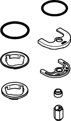 Produktbild von Grohe Gegenverschraubung für Bidet-/Waschtischbatterie chrom - 46645000