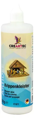 Produktbild von CREARTEC Krippenkleister - 250g - zum Verkleben von Holzkonstruktionen, Spielzeug und mehr - transparent