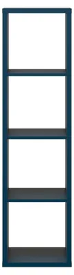 Produktbild von Regal >MAURO< in Nachtblau - 38,2x141,8x32,9cm (BxHxT)