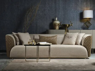 Zdjęcie produktu dla Nowoczesna sofa trzyosobowa 3-osobowa sofa tapicerowana tkanina sofa beżowa sofy