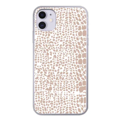 Produktbild von MuchoWow® Handyhülle Schutzhülle Hülle für iPhone 11 Tiermuster - Rosa - Schlange Silikon Softcase Handy Hülle - Handytasche
