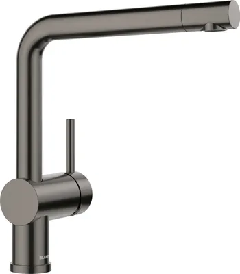 Produktbild von BLANCO LINUS Küchenarmatur Wasserhahn Hochdruck satin dark steel  - inkl.