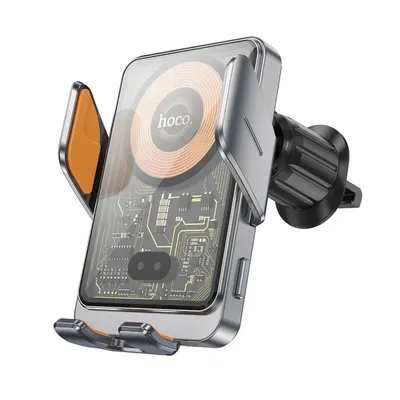 Image de HOCO Support voiture à induction pour calandre 15W HW7 gris