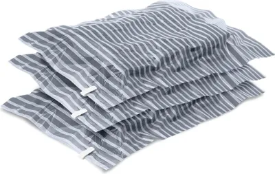 Produktbild von Domopak Vakuumbeutel 3er-Set, 40 x 50 cm, für Reisen, mit Reißverschluss