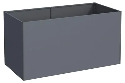 Productafbeelding van Westmann Altera 150 metalen plantenbak met tussenvloer, antraciet, 150x75x77 cm