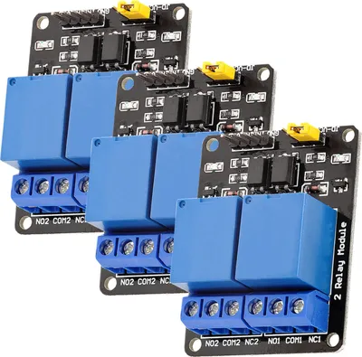 Produktbild von AZ-Delivery Aktoren 2-Relais Modul 5V mit Optokoppler Low-Level-Trigger kompatibel mit Arduino und Raspberry Pi, 3x Relais-Modul