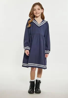 Image de Robe SAPORTA pour filles (enfants) - couleur marine, taille 122