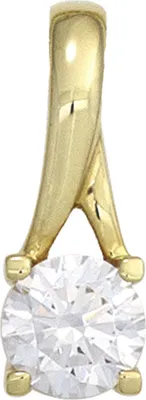 Produktbild von Solitär Anhänger mit Zirkonia weiß 333 Gold Gelbgold Halsschmuck Damen