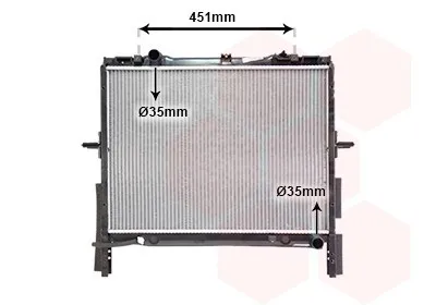 Produktbild von VAN WEZEL 83002133 Kühler Wasserkühler Motorkühler für KIA SORENTO I (JC)
