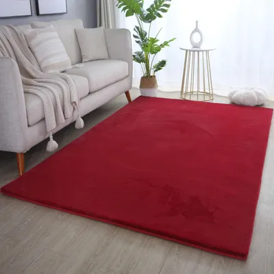 Immagine prodotto di Homebyhome Tappeto a Pelo Alto Soffice Monocolore Effetto Pelliccia Morbido Peluche Super Confortevole per Soggiorno, Dimensioni: 160x230 cm