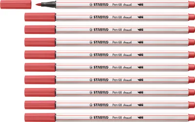Produktbild von STABILO Premium-Filzstift mit Pinselspitze für variable Strichstärken - Pen 68 brush -…