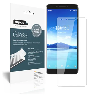 Produktbild von 2x Schutzfolie für Alcatel 7 - Anti-Shock 9H Folie dipos Glass Kunststoffglas
