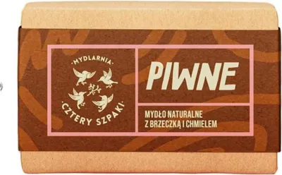 Productafbeelding van Mydlarnia Cztery Szpaki, natuurlijke zeep in blokvorm, biergeur, 110 g