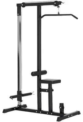 Produktbild von Multifunktionale Latzugmaschine - Krafttrainingsstation - Verstellbarer Sitz - Ober- und Unterzug - Stahlrahmen - Maximale Belastung 60 kg - 107 x 120 x 190 cm