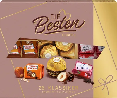Zdjęcie produktu dla Pudełko upominkowe The best of Ferrero Classic 3 specjały 269 g