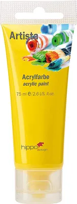 Immagine prodotto di Colore acrilico, giallo, 75 ml