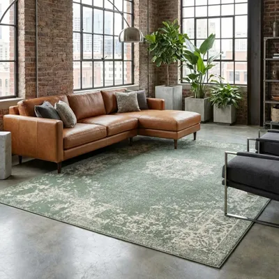 Produktbild von Volero - Teppich Vintage - Wonder Grün - 160x220 cm - Wohnzimmer, Esszimmer, Schlafzimmer - Klassik, Orientalisch