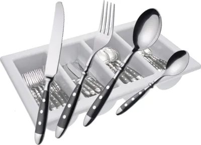Produktbild von GRÄWE Besteckkasten, Serie Nürnberg schwarz 96-teilig