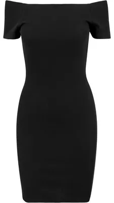 Produktbild von Urban Classics - Kleid Schulterfrei für Damen TN153 (S) (Schwarz)