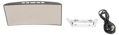 Immagine prodotto di Sveglia digitale a specchio con indicatore di temperatura a LED curvo, elettronica, per la casa e la camera da letto, colore rosso