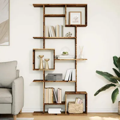Image de Maison Exclusive - Bibliothèque vieux bois 92x29x188 cm bois d'ingénierie