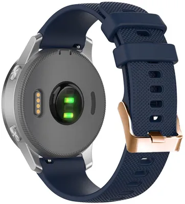 Produktbild von FFO2World 18-mm Silikon-Smartwatch-Armband – Für Garmin Vivoactive 4S, Venu 2S/3S/4 (41 mm), Forerunner 255S/265S & Huawei Watch GT 5/6 – Blau