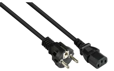 Produktbild von Alcasa P0030-S050, 5 m, Netzstecker Typ E+F, C13-Koppler, 250 V