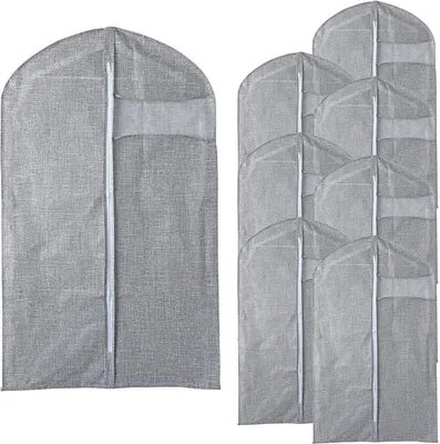 Produktbild von Kleiderschutzhülle Klamottenhülle 60x100 cm 8er Set Kleiderhülle Kleidersack