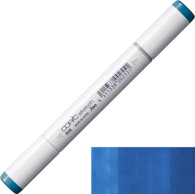 Zdjęcie produktu dla Copic Sketch Marker 5,5 - 10 mm 06 Peacock Blue 1 szt.