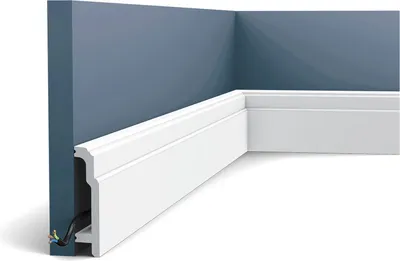Produktbild von Orac Decor SX155 LUXXUS Sockelleiste Profil-Boden-Kabelschutz-Leiste stoßfest 2m