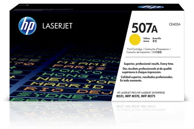 Produktbild von HP 507A Gelb Original LaserJet Tonerkartusche