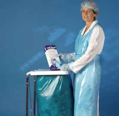 Produktbild von mediware Einmal Schürzen, Herrengröße, Länge: 140 cm, 100St.
