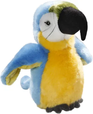 Obrázok produktu pre Carl Dick Papagáj modro-žltý, vták cca 20 cm mäkká hračka, plyšová hračka, plyšové zviera 3451001