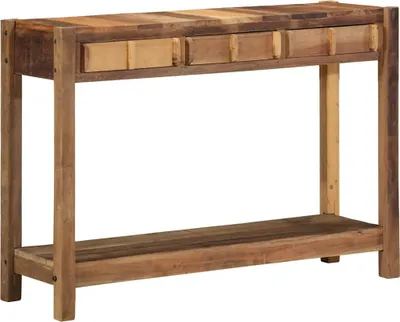 Produktbild von Konsolentisch Braun 107 x 33 x 76 cm Massives upgecyceltes Holz