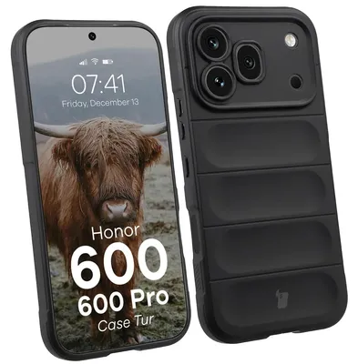 Produktbild von Robuste Handyhülle für Honor 600 5G / 600 Pro 5G, Bizon Case Tur, Schwarz