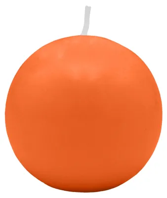 Produktbild von Kugelkerzen Karotte Dunkel-Orange Ø 50 mm, 16 Stück