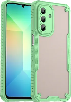 Image de Coque de protection pour Samsung Galaxy A26 5G, dos mat translucide, étui TPU vert