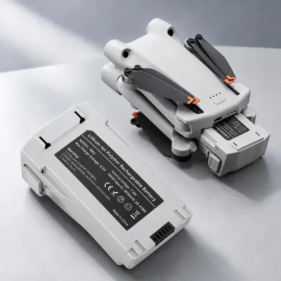 Zdjęcie produktu dla Akumulator zamienny o pojemności 3850 mAh, kompatybilny z DJI Mini 4 Pro – 7,38V, 28,41Wh, akumulator litowo-polimerowy do dronów – model BM3, Obraz wygenerowany przez AI