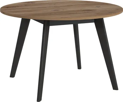 Produktbild von Esstisch, rund, 120cm, Eiche mit schwarz, RAMVIK-129